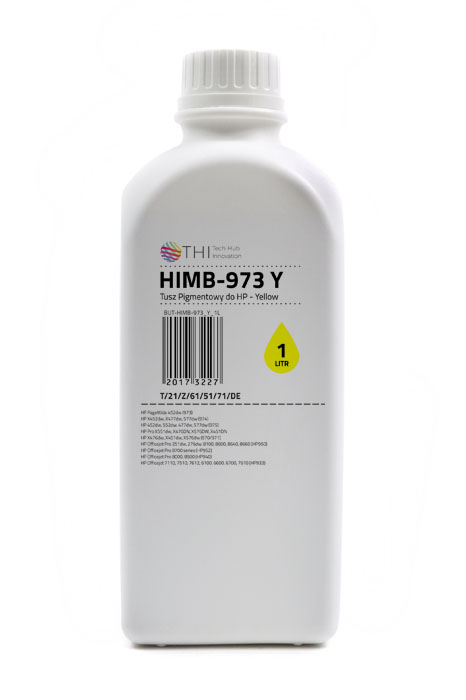 Butelka Yellow HP 1L Tusz Pigmentowy (Pigment) INK-MATE HIMB973