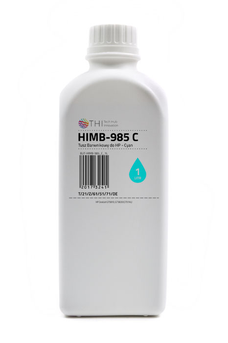 Butelka Cyan HP 1L Tusz Barwnikowy (Dye) INK-MATE HIMB985