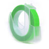 Taśma 3D JetWorld Zamiennik Dymo Białe na Fluorescencyjnym Zielonym (do wytłaczania