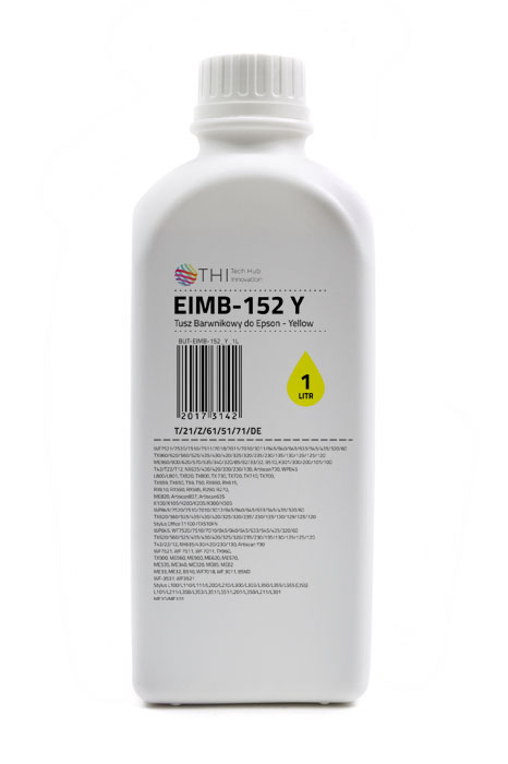 Butelka Yellow Epson 1L Tusz Barwnikowy o zwiększonej gęstości (Dye - high density) INK-MATE EIMB152